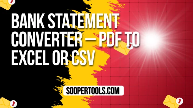 Bank Statement Converter