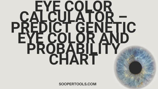 Eye Color Calculator