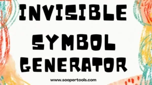 Invisible symbol