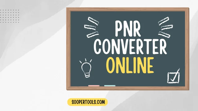 PNR Converter Online