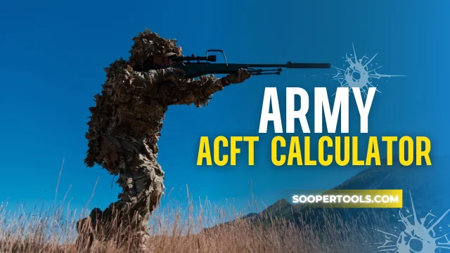 army acft calculator