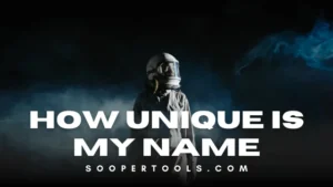 how unique is my name
