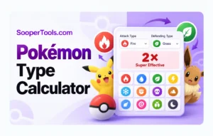 Pokemon Type Calculator