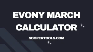 Evony March Calculator