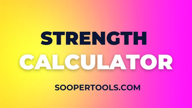 strength calculator
