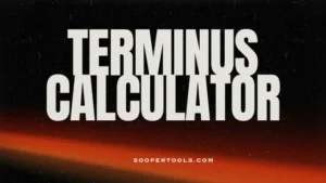 Terminus Calculator
