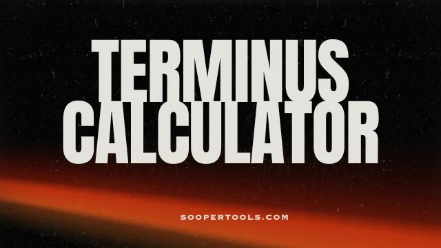 Terminus Calculator