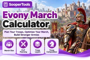 Evony March Calculator