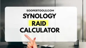 Synology Raid Calculator