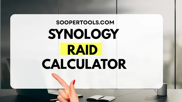 Synology Raid Calculator