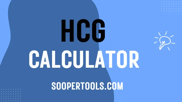 HCG Calculator