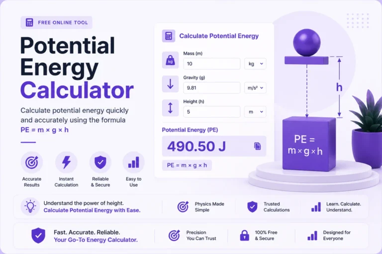 potential energy calculator