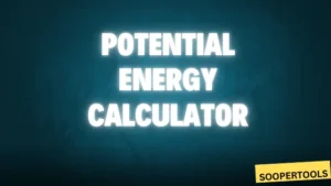 Potential Energy Calculator