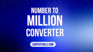 Number to Million Converter