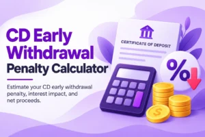 CD Early Withdrawal Penalty Calculator